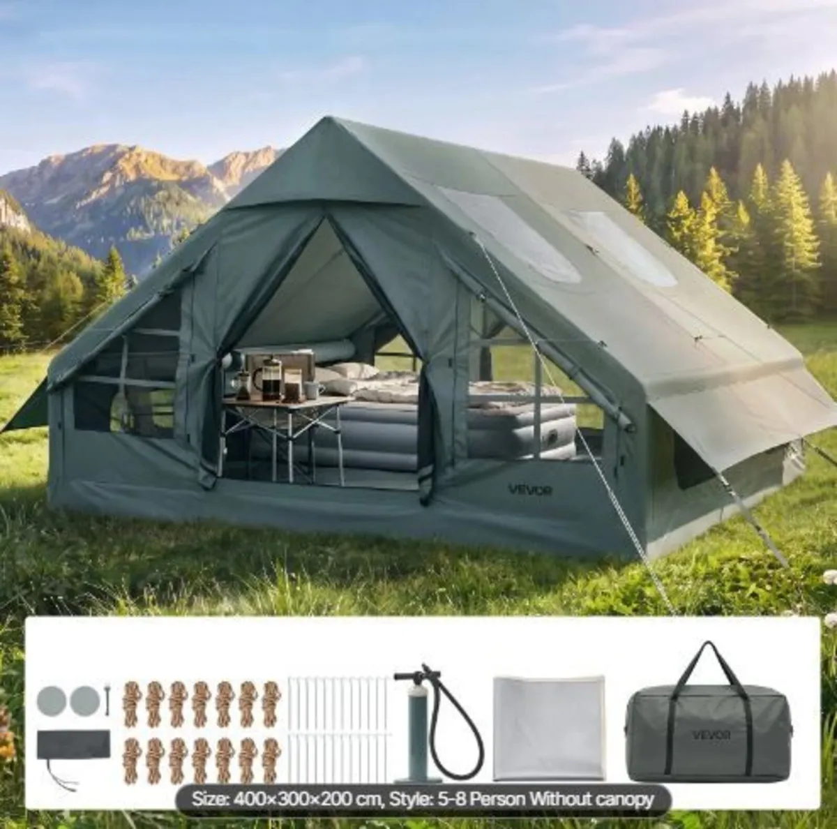 Inflatable Tent for Camping 5-8 Person - Image 1