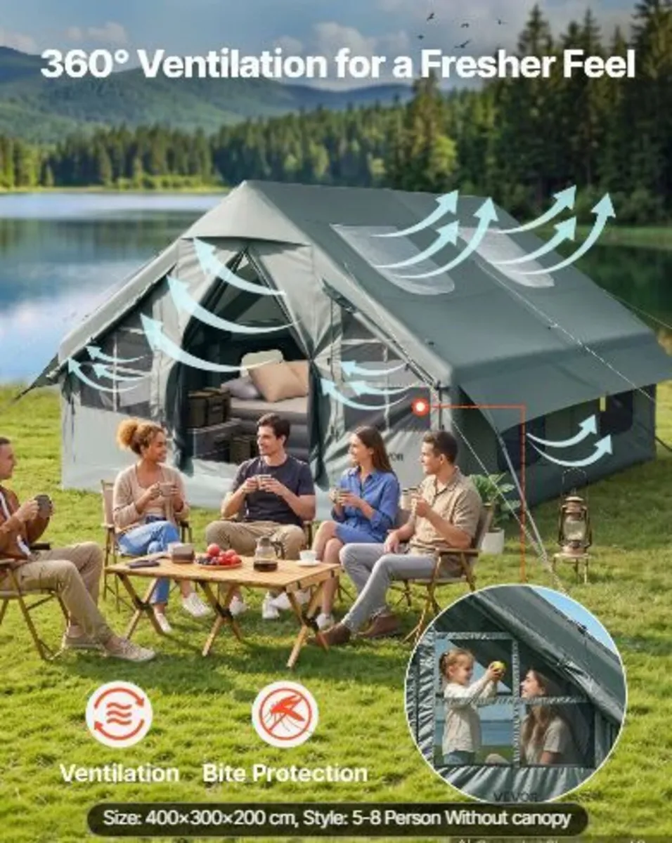 Inflatable Tent for Camping 5-8 Person - Image 3