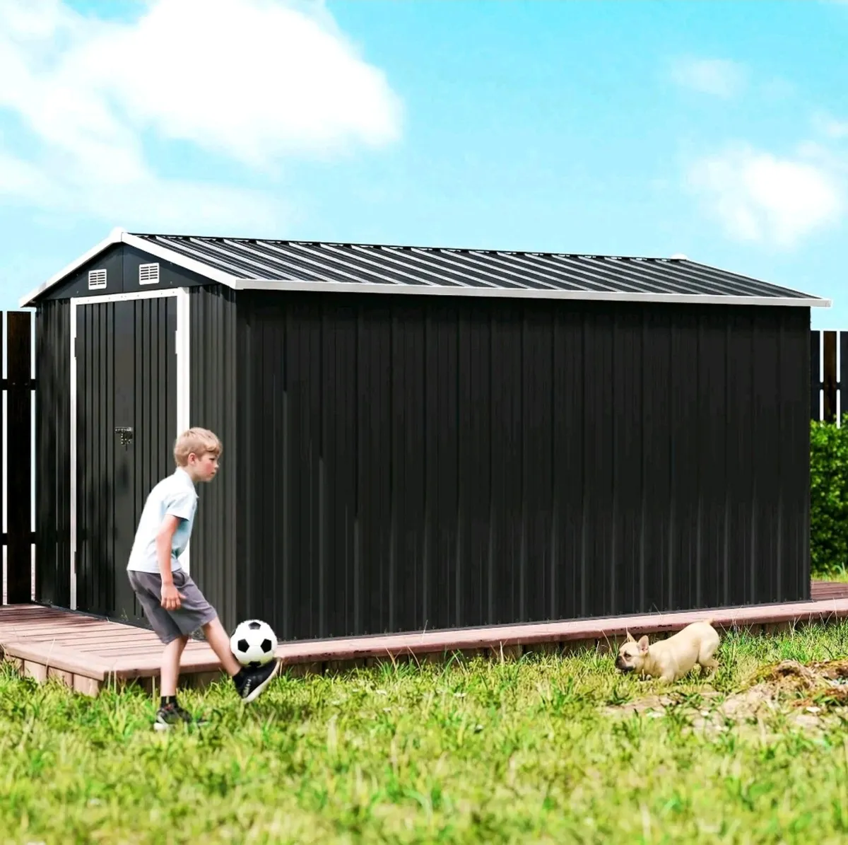 Free shipping New 12x8 ft Metal Shed - Image 1