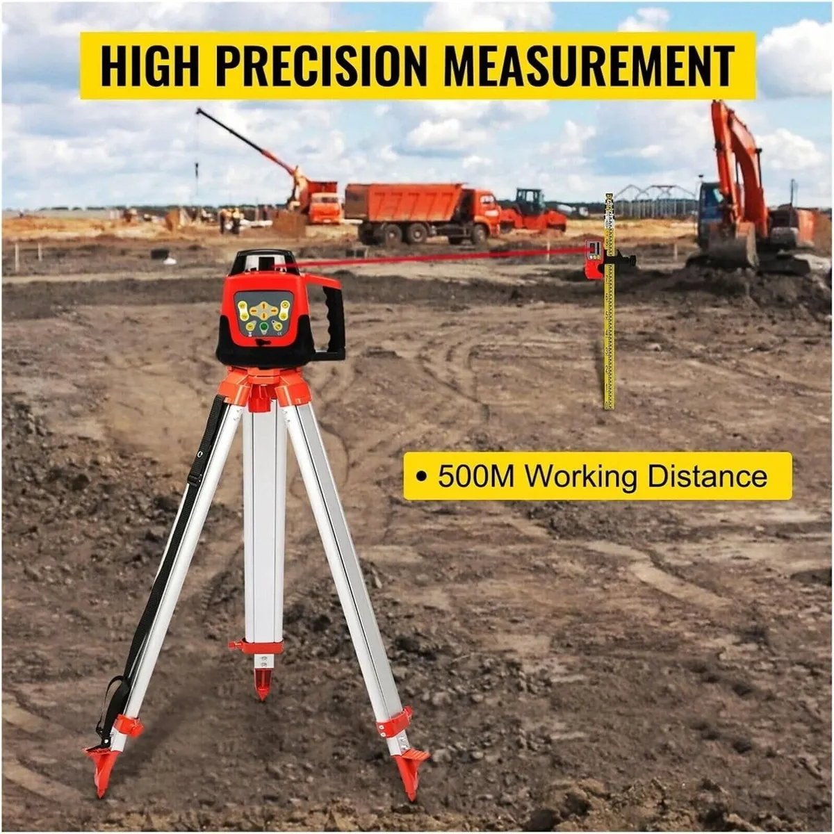 Red Beam Self-Leveling Rotary Laser Level - Image 4