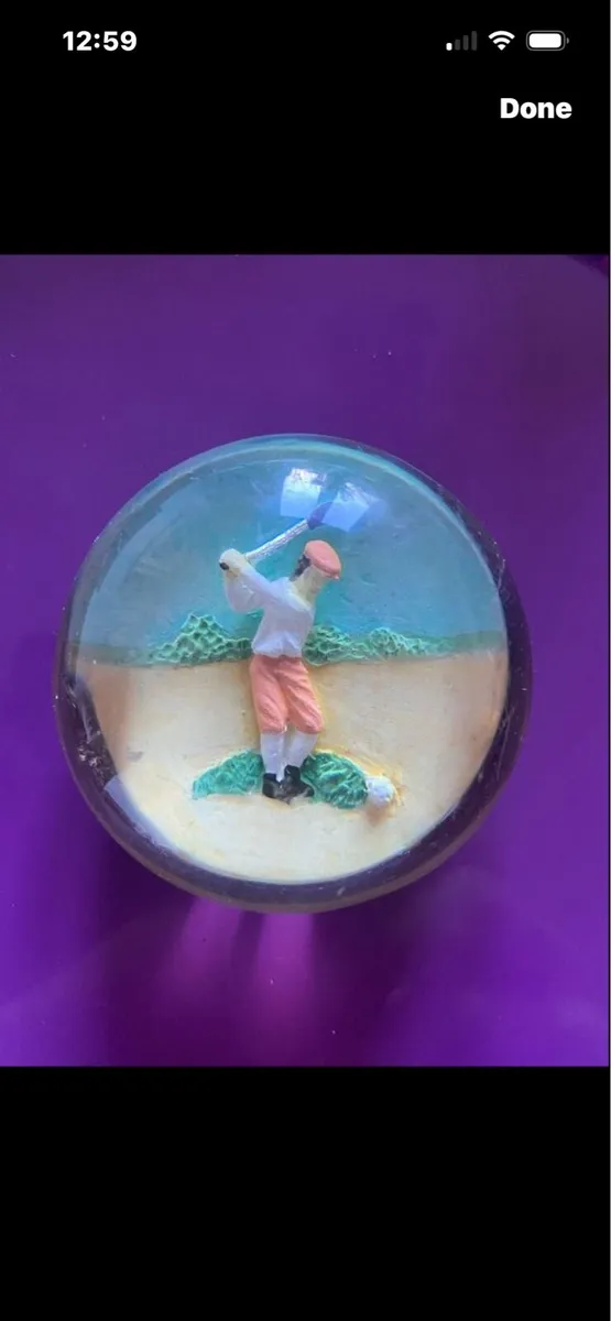 Vintage  Golf Paperweight - Image 1