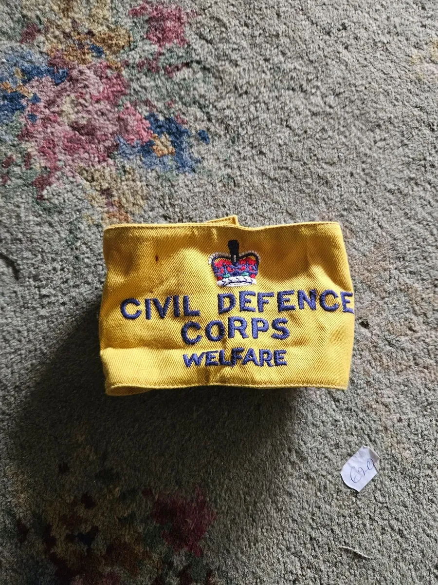 Vintage Civil Defence Arm Band - Image 1