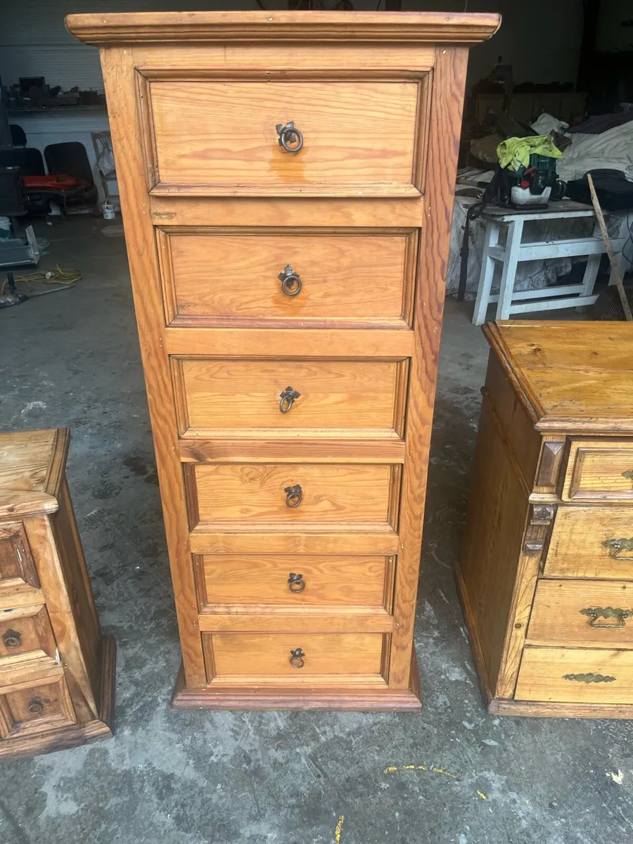 Pine furniture/Solid Wood Indian Armoire / Cabinet - Image 1