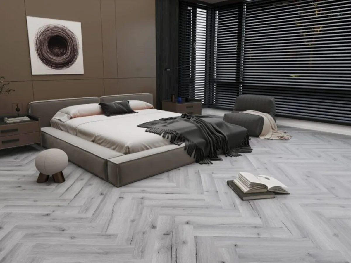 Waterproof SPC Herringbone Flooring - Image 1