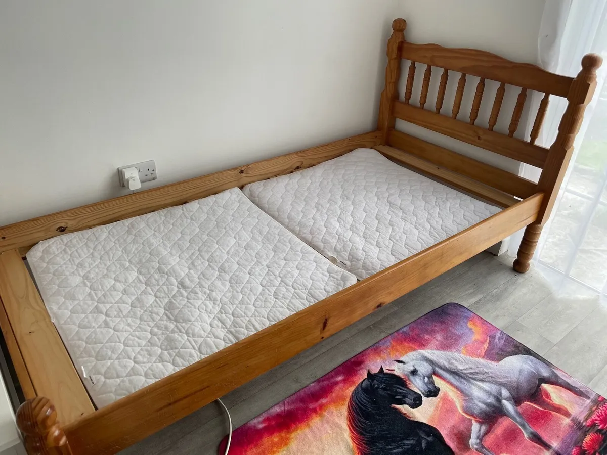 Solid Pine single size bed frame