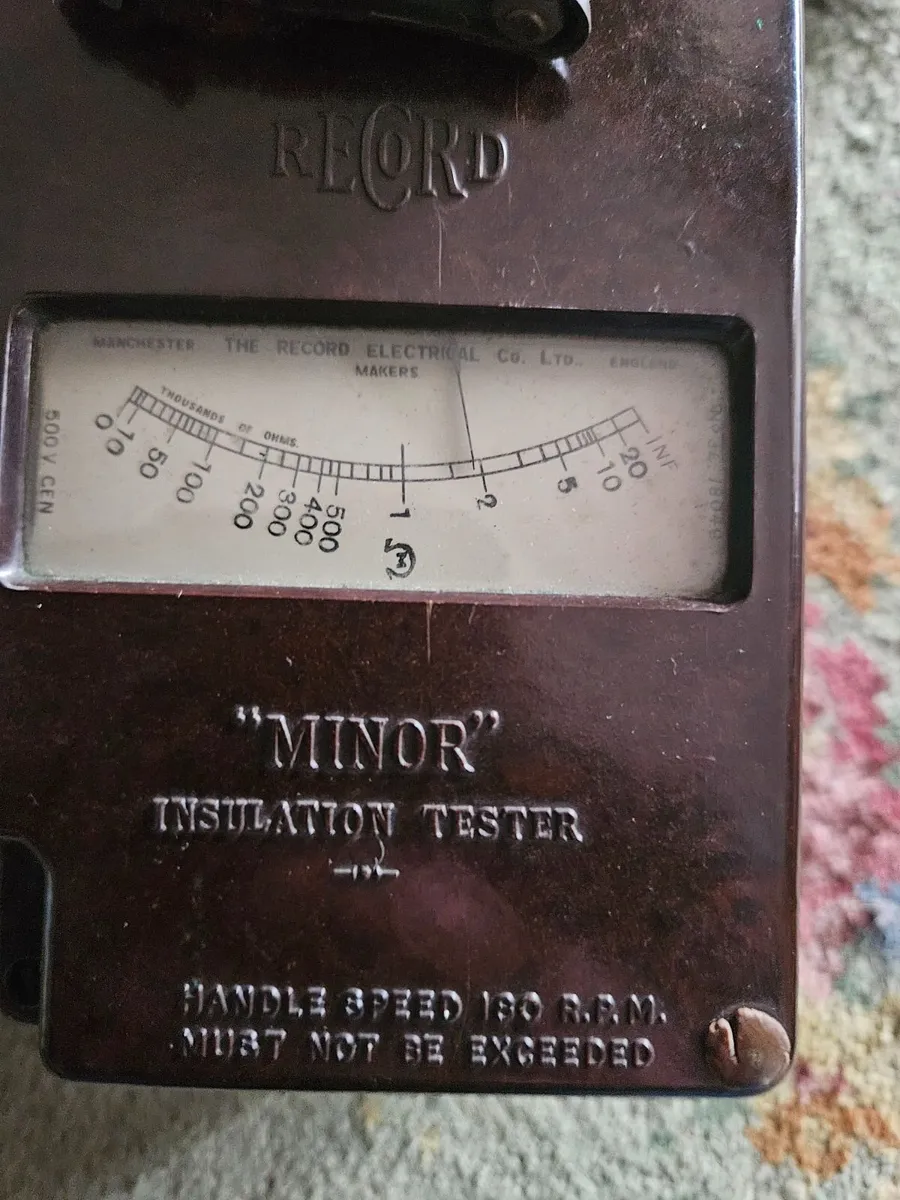 Vintage Minor Insulating Tester - Image 4