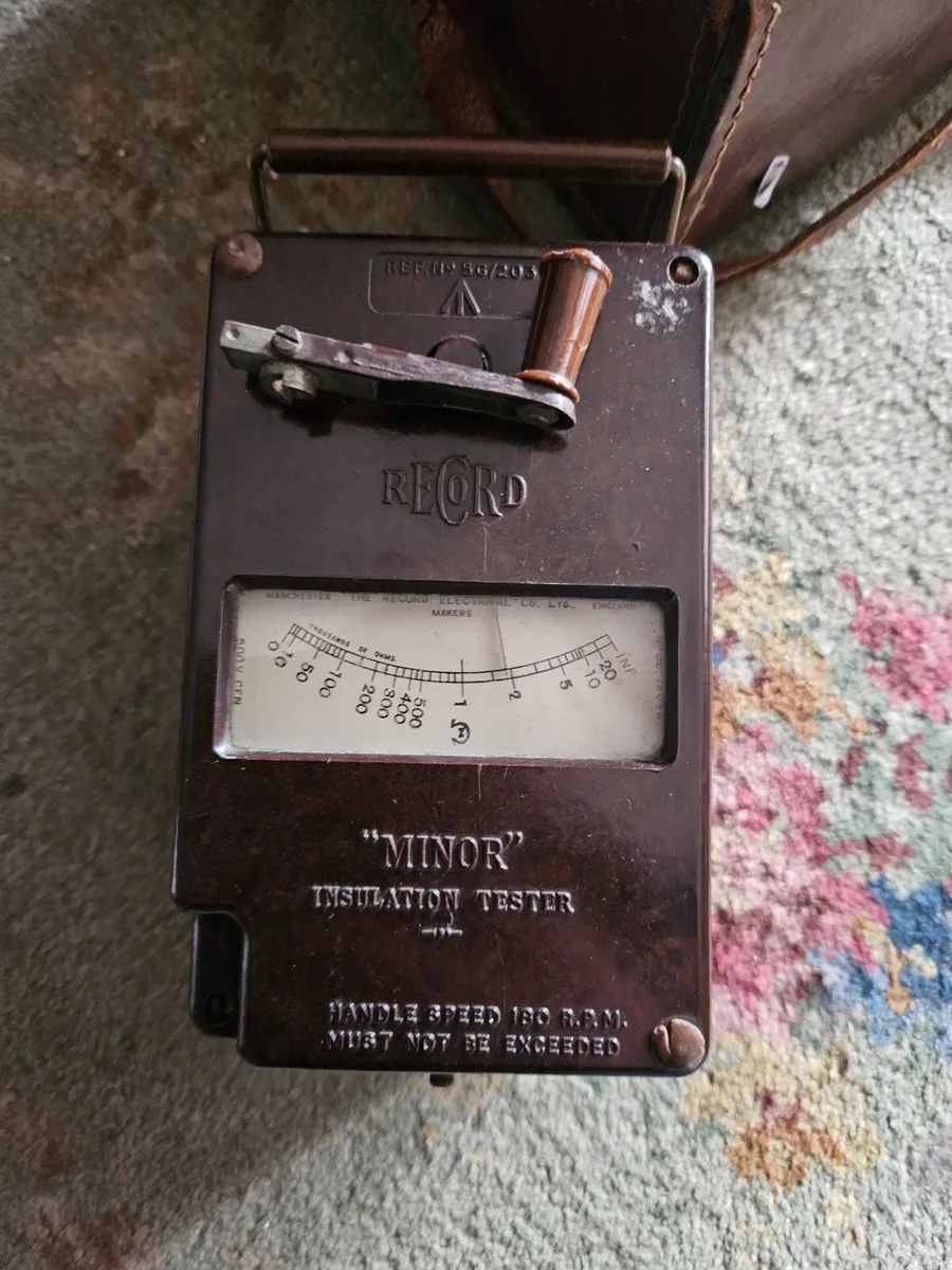 Vintage Minor Insulating Tester - Image 2