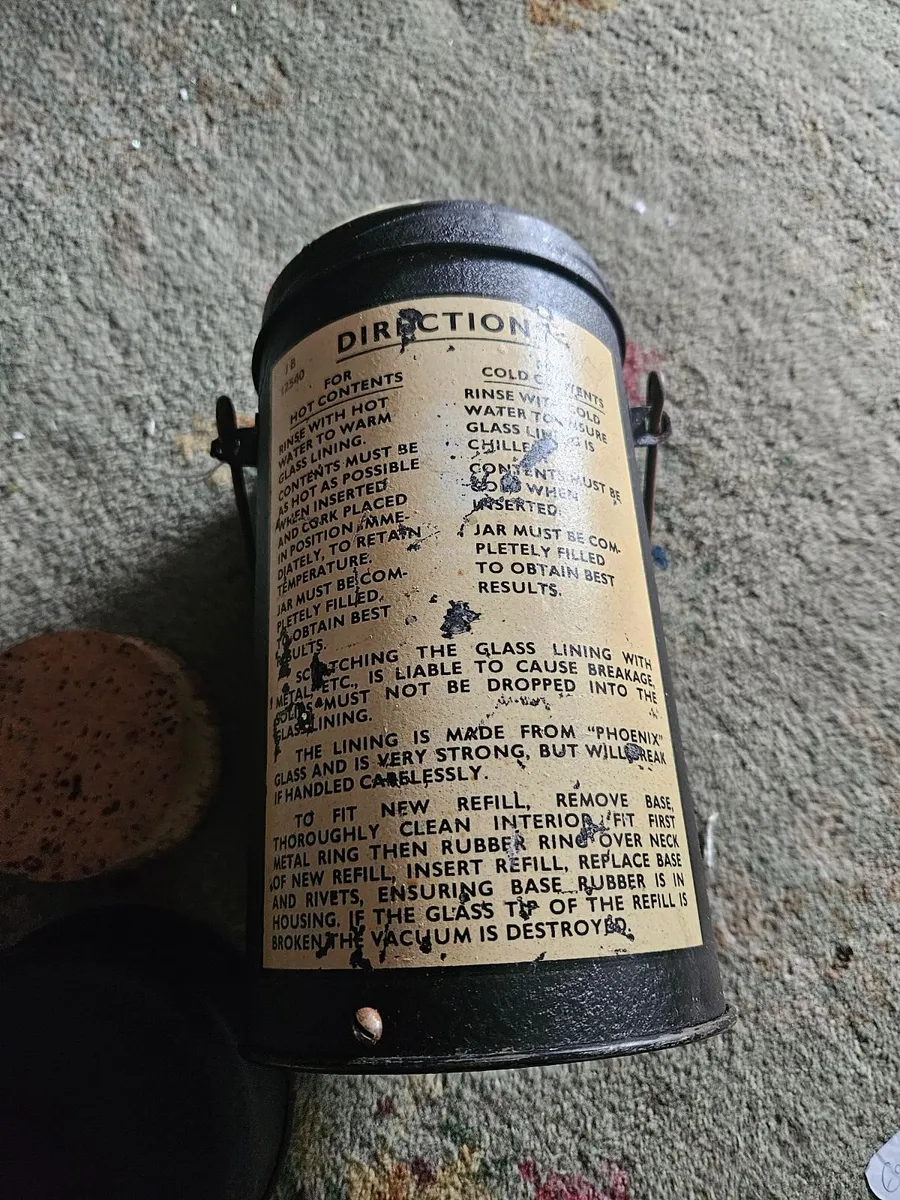 Vintage Army Military Thermos - Image 3