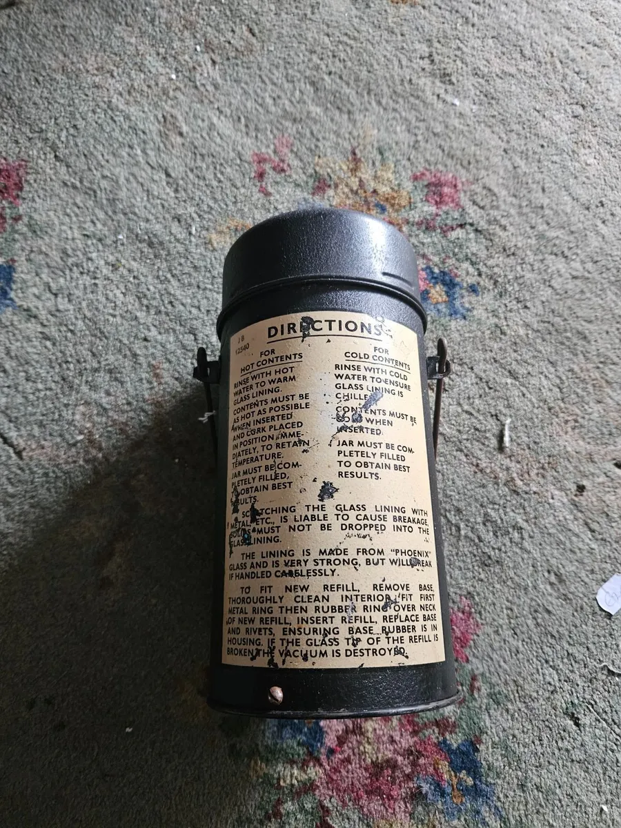Vintage Army Military Thermos - Image 1