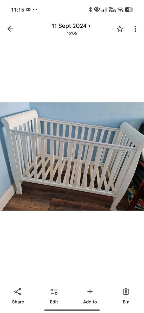 Cot Bed - Image 4