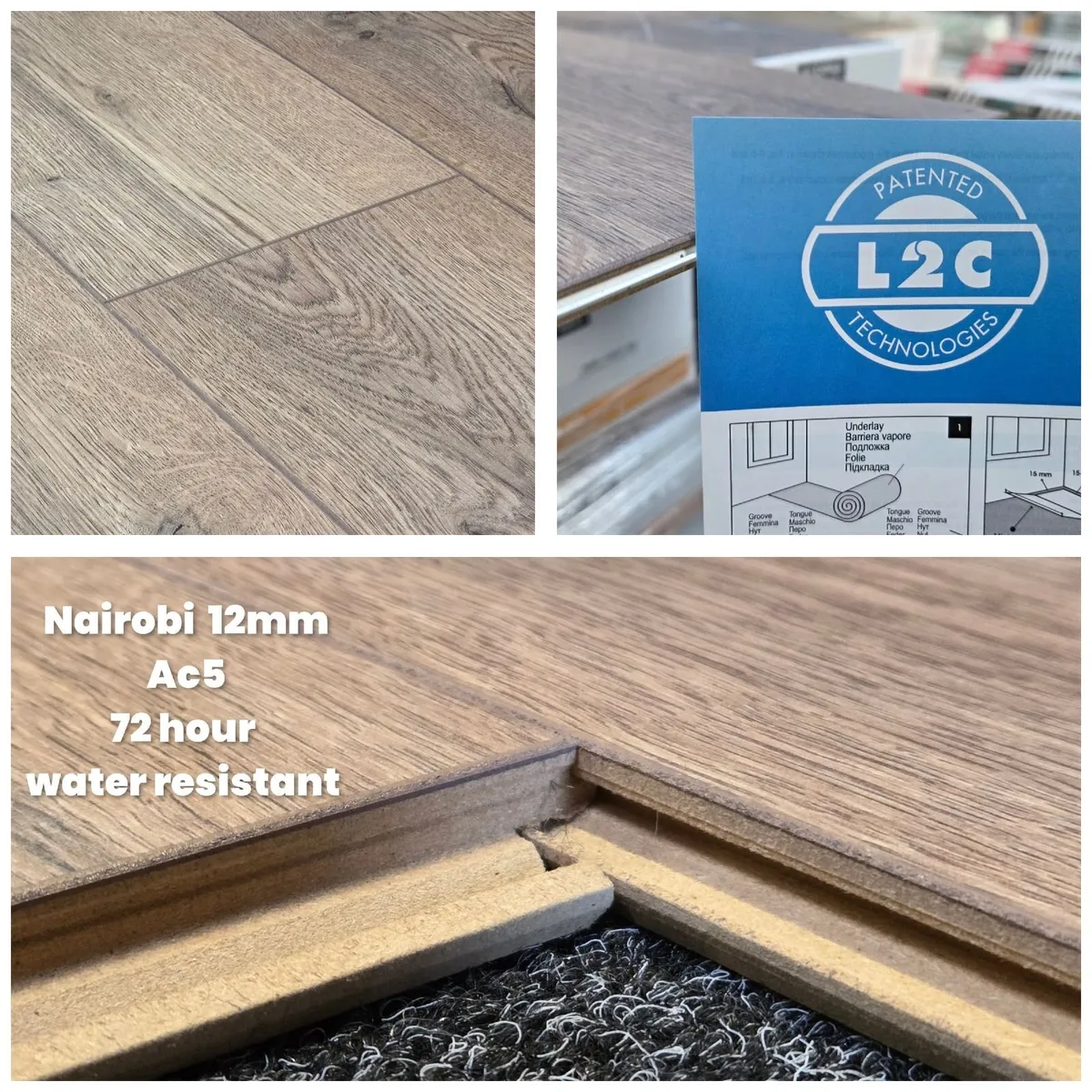 12mm Urban AC5 Laminate Flooring - Image 1