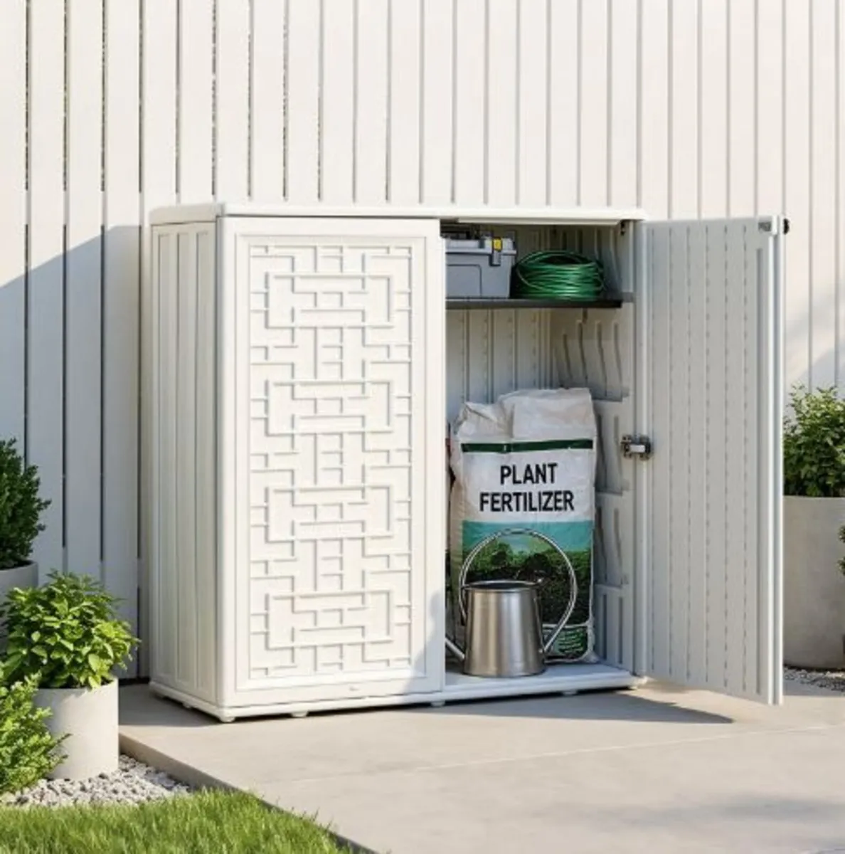 Outdoor Storage Shed 0.23 m³ Waterproof - Image 1