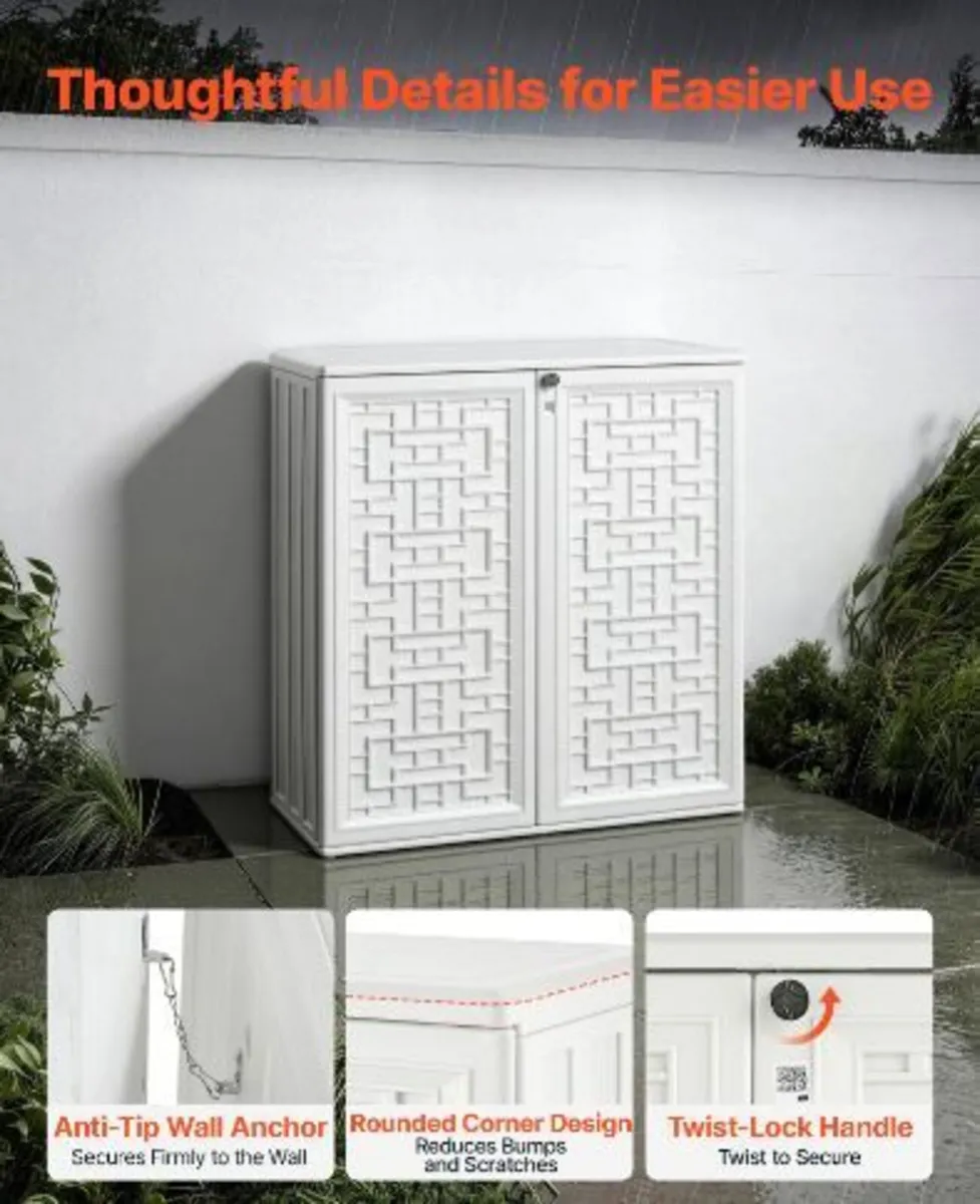 Outdoor Storage Shed 0.23 m³ Waterproof - Image 4