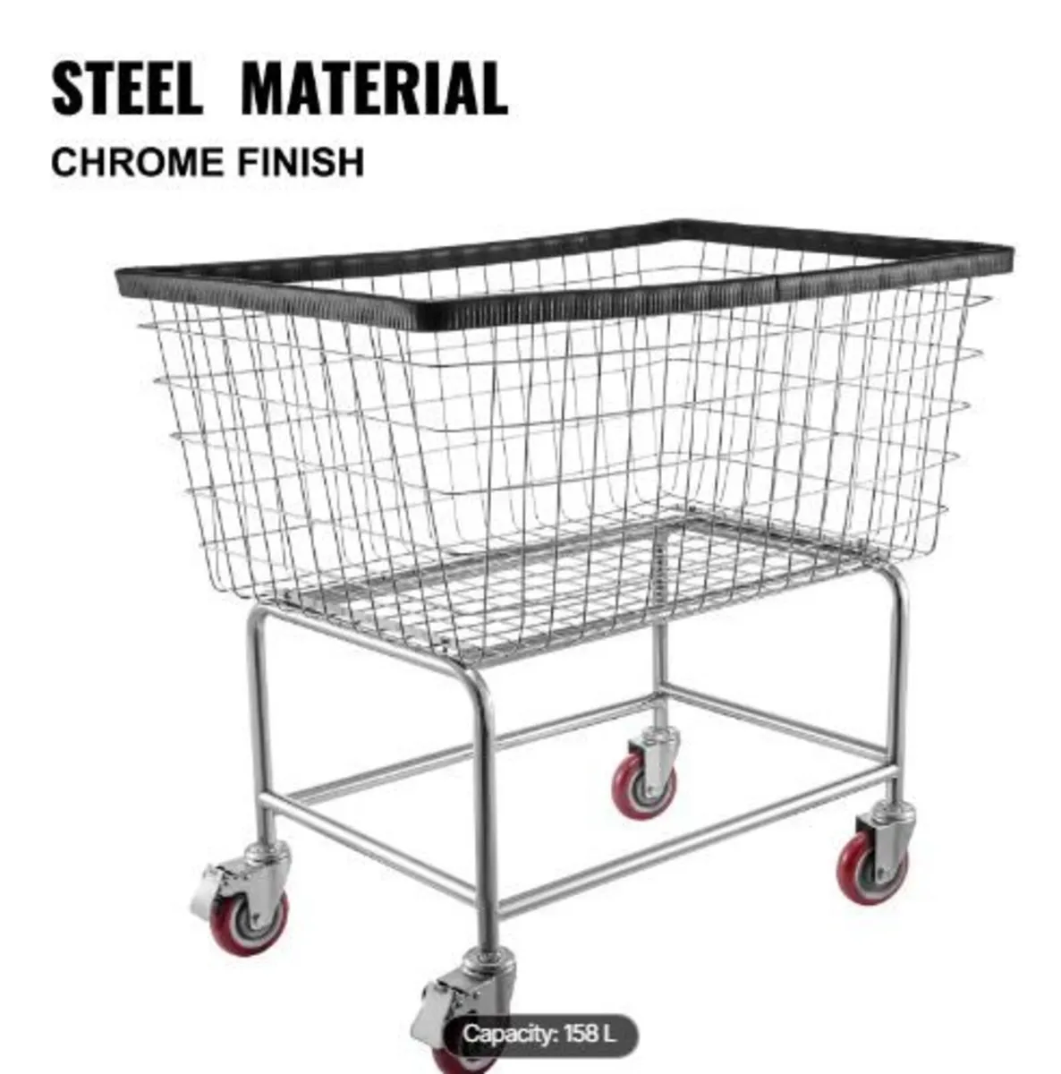 Wire Laundry Cart - Image 2