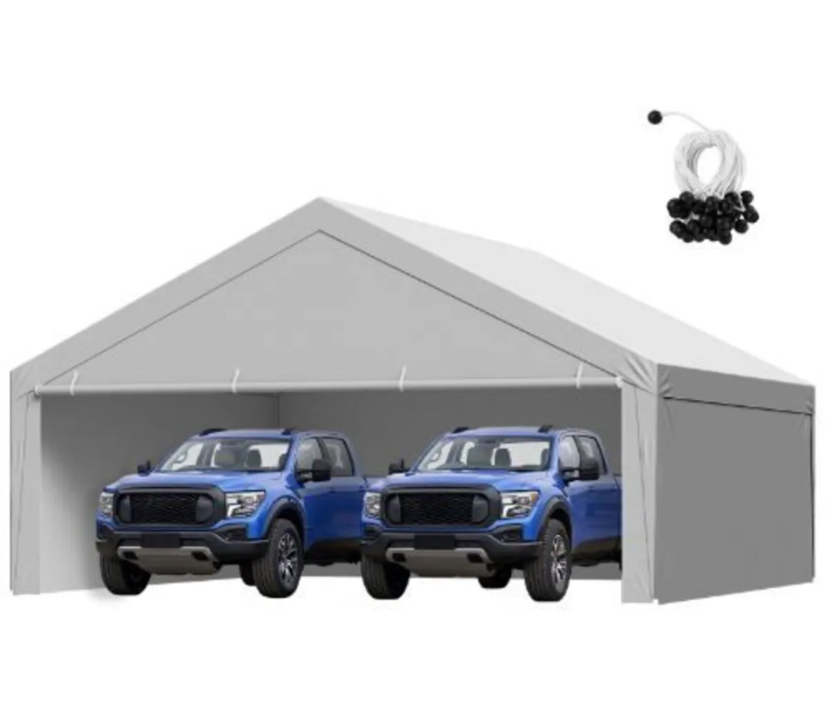 Carport Replacement Canopy, 6 x 6 m Potable Garage - Image 1