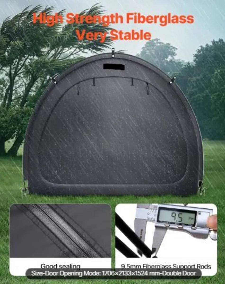 Bike Storage Tent, 4 to 5 Bikes - Image 4