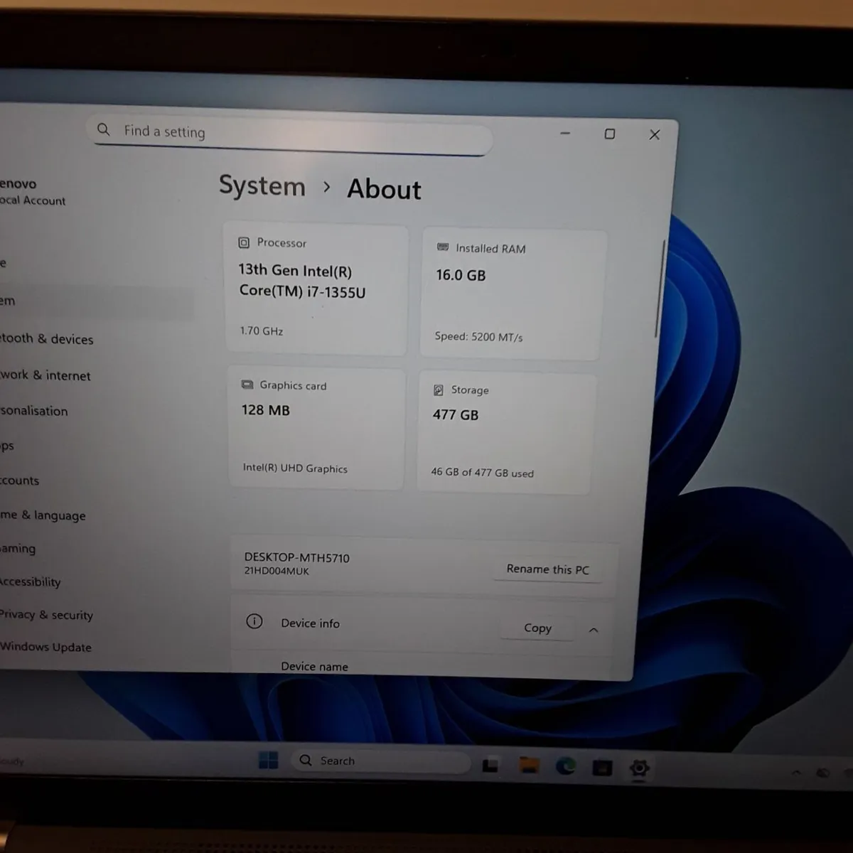 Lenovo ThinkPad T14 Gen 4 | Intel Core i7-1355U | - Image 3