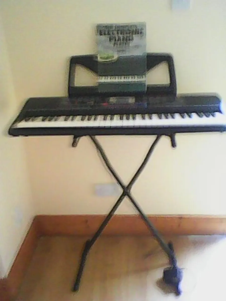 Yamaha Electronic Keyboard and stool - Image 1