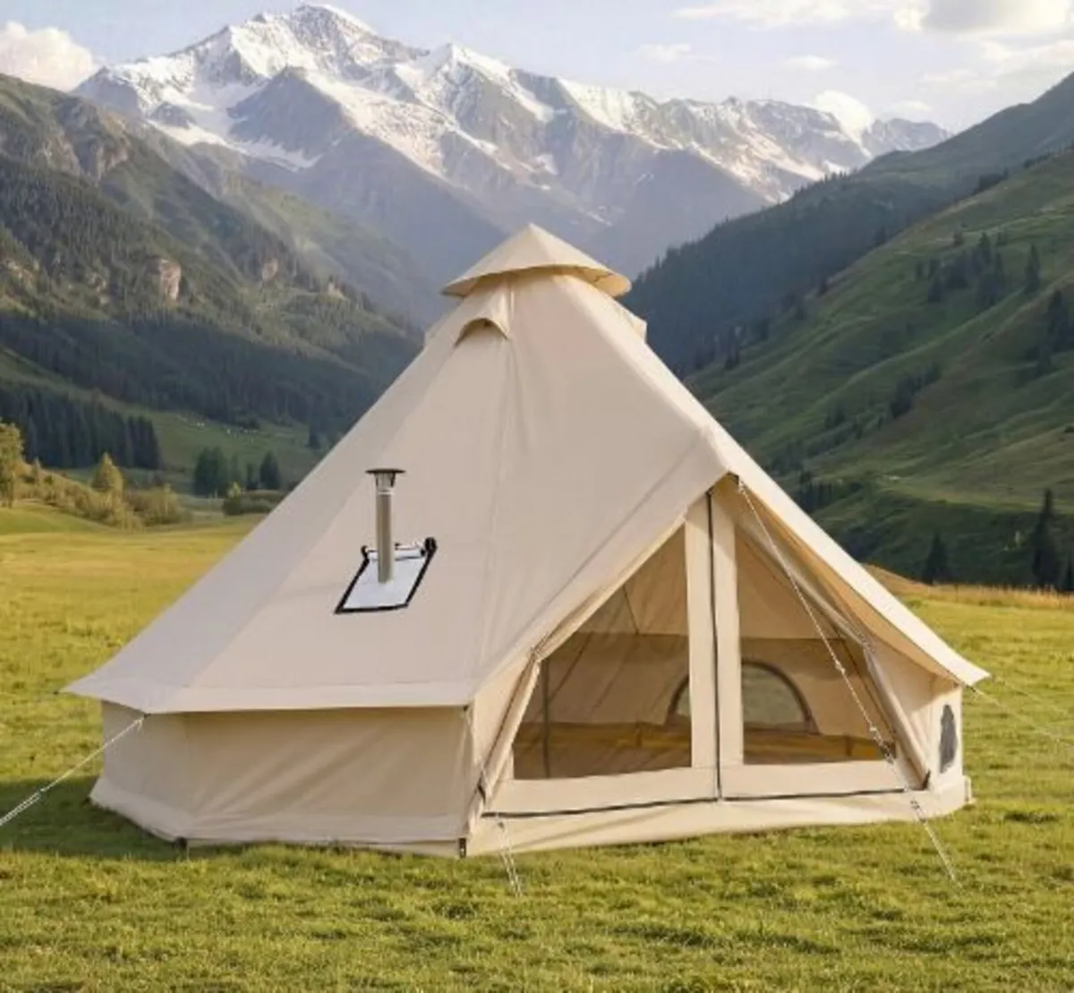 Oxford Bell Tent, 4 Seasons 3 m Yurt Waterproof - Image 3