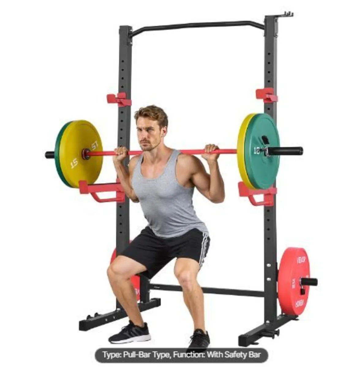 Power Cage Squat Rack, Multifunctional - Image 1