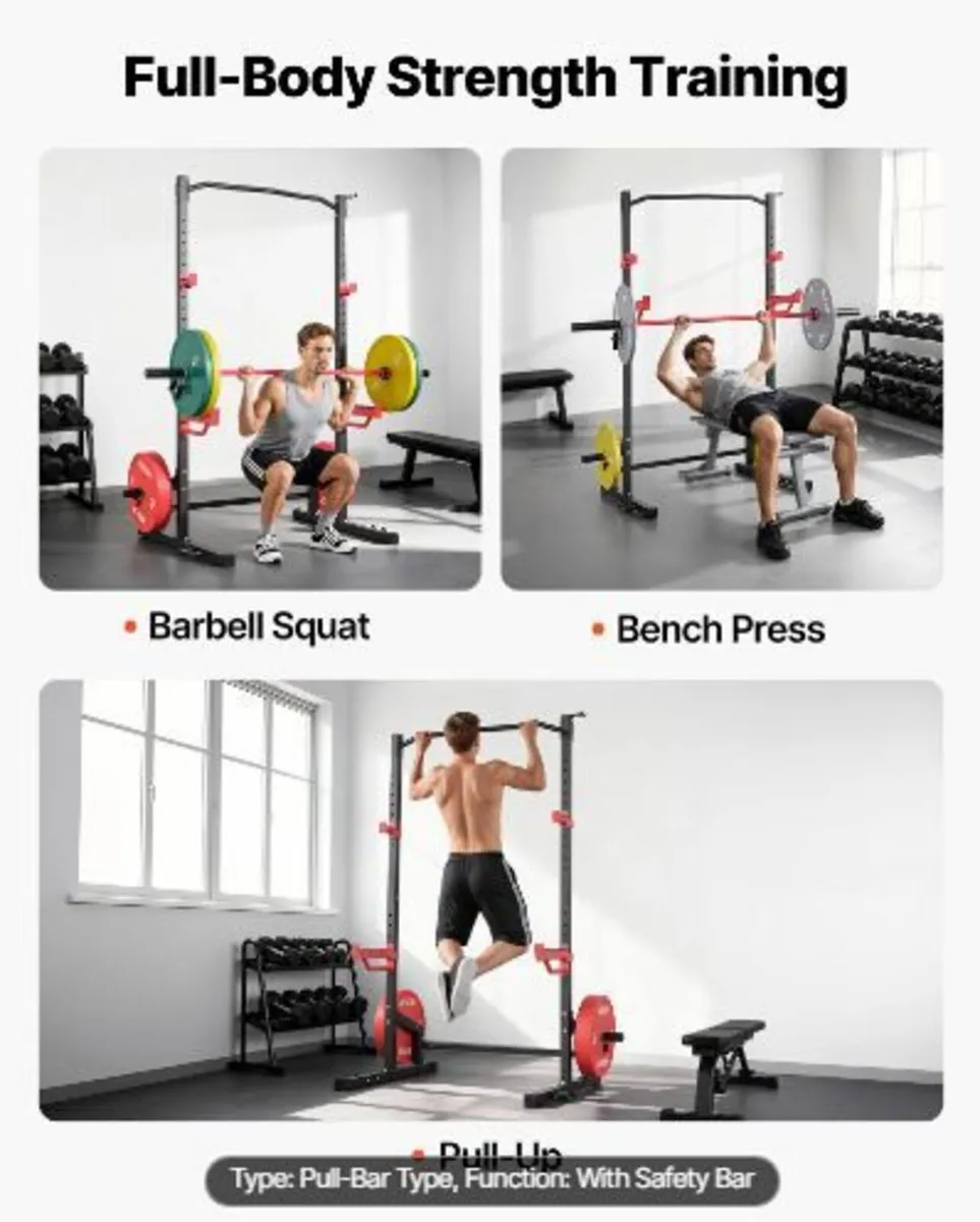 Power Cage Squat Rack, Multifunctional - Image 2