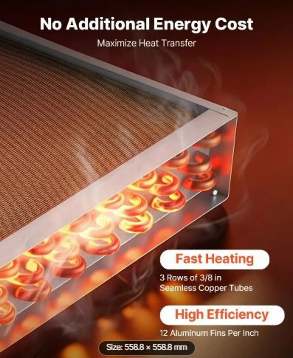 Water to Air Heat Exchanger, 559 x 559 mm - Image 3