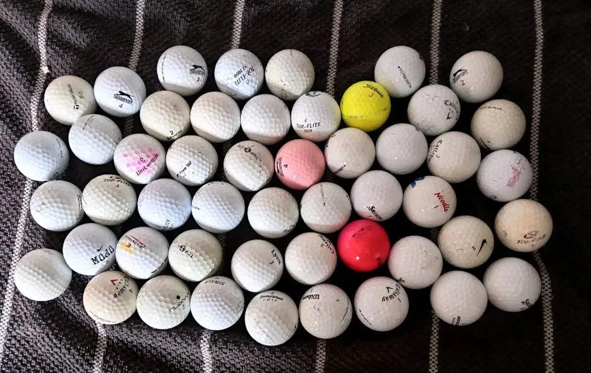 50 Recycled Golf Balls Unused - Image 1