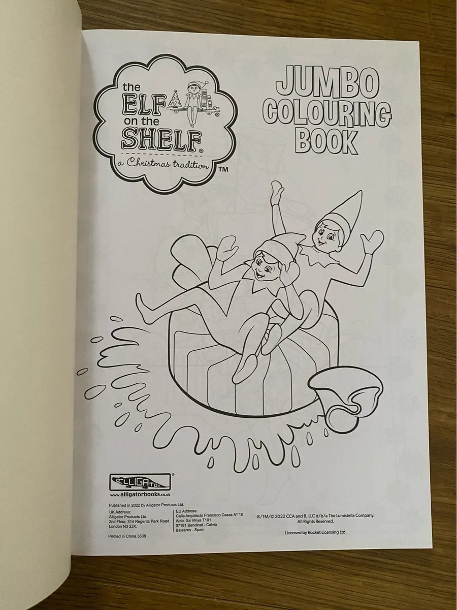 Colouring Book 📕 The Elf on the Shelf Jumbo Book - Image 2