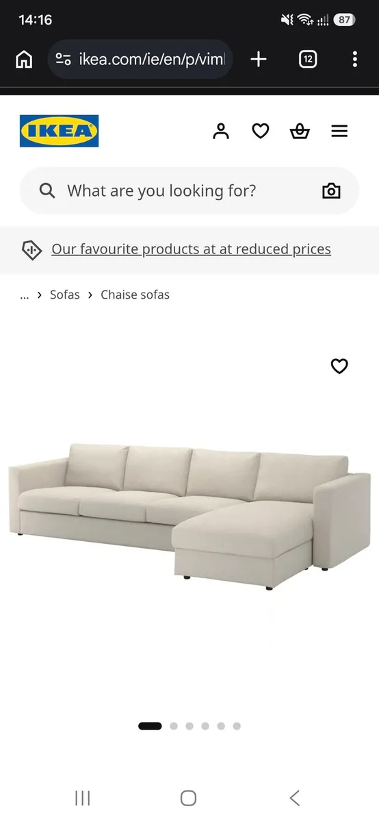 IKEA L Shaped Couch - Image 1