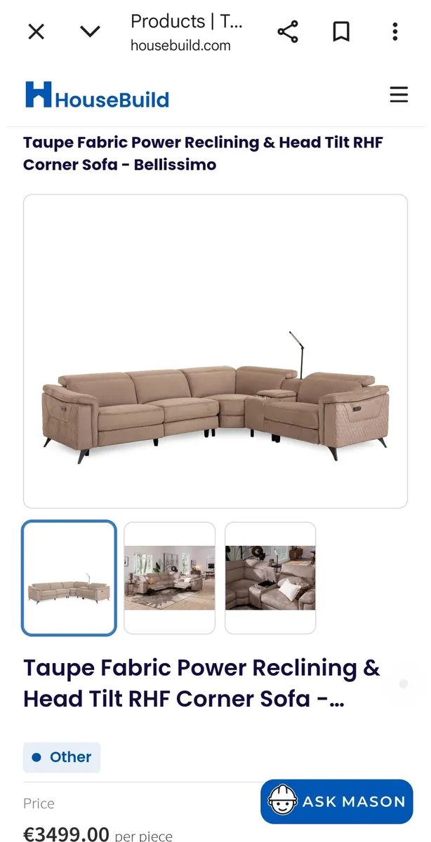 Bellissimo Power Reclining Corner Sofa - Image 4