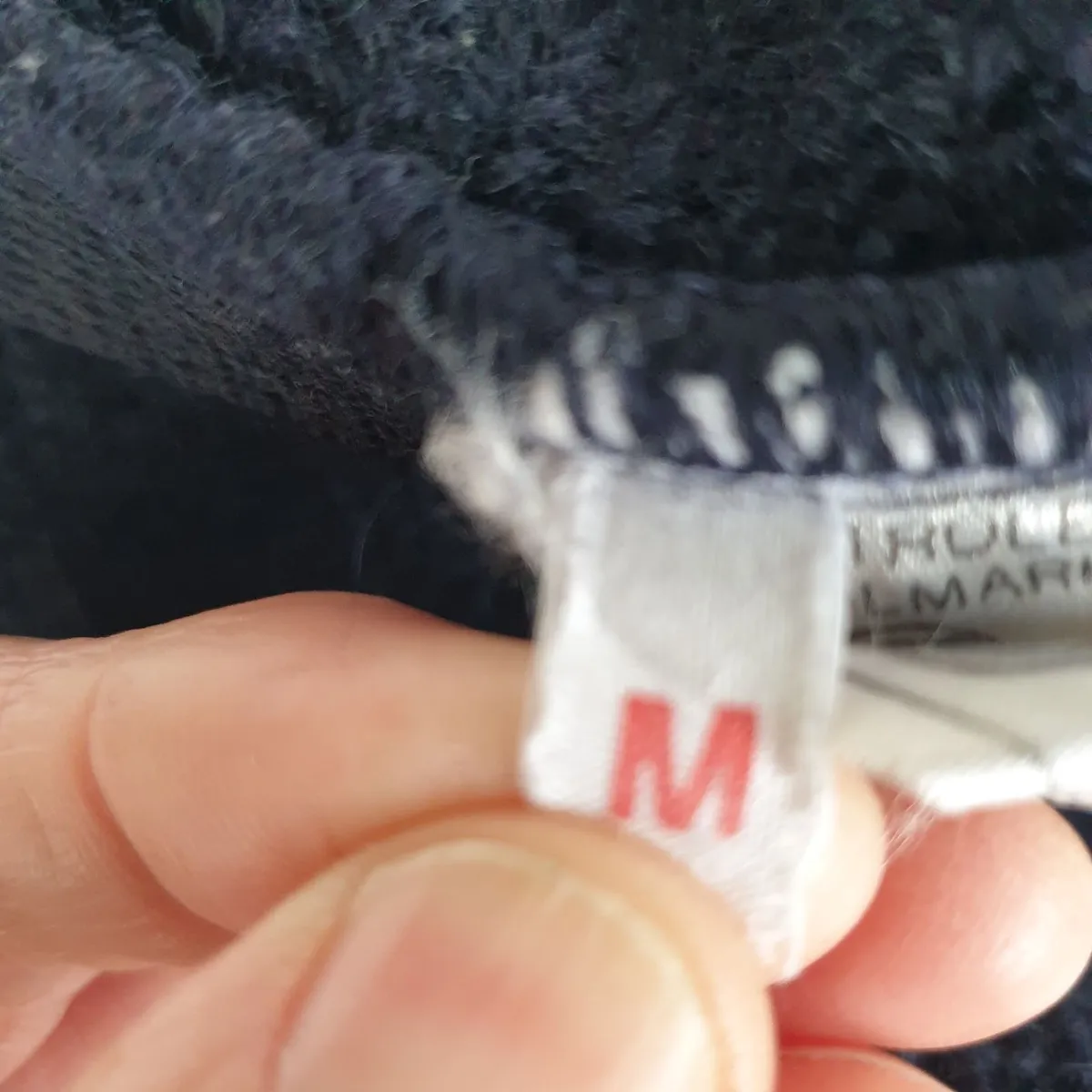 Men's blue wool jumper medium Le Tricot Marine - Image 4