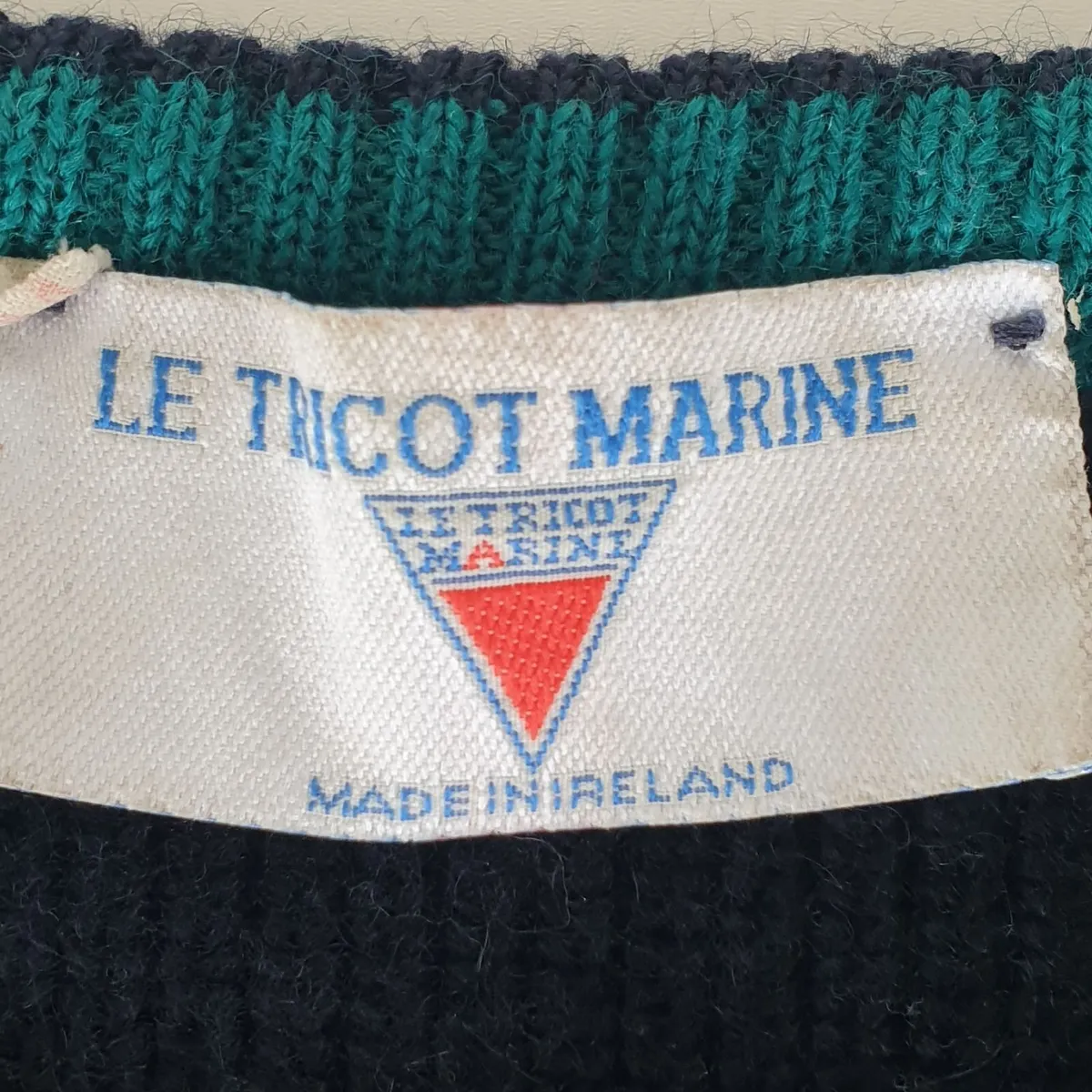 Men's blue wool jumper medium Le Tricot Marine - Image 3
