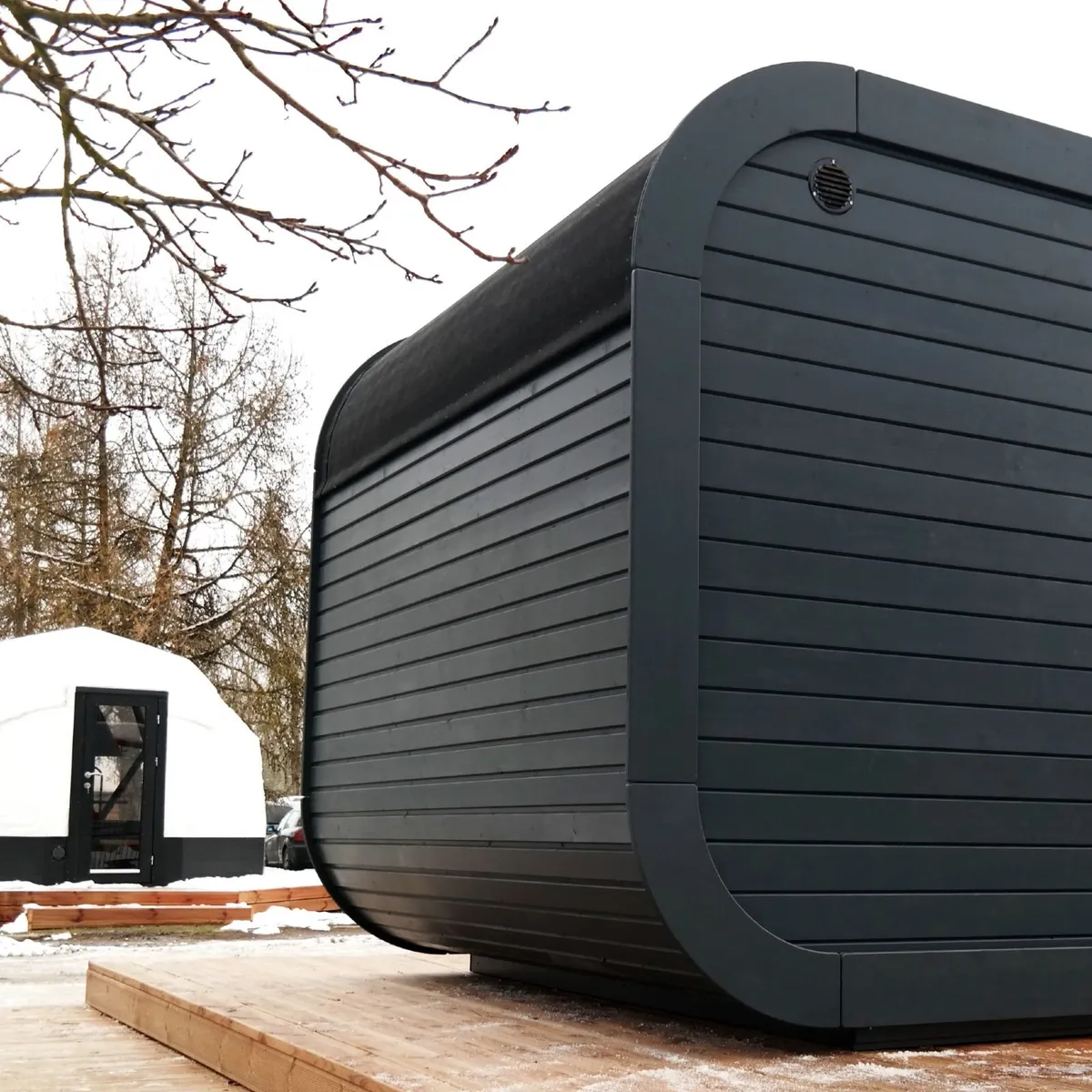 Luxury 6 Person Outdoor Sauna with Changing Room - Image 2