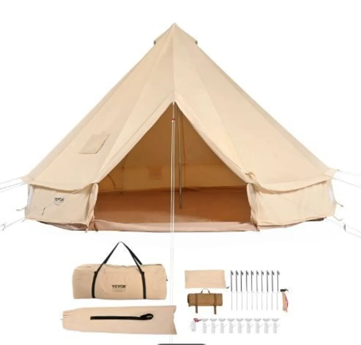 Canvas Bell Tent, 4 Seasons 3 m/9.8ft - Image 2