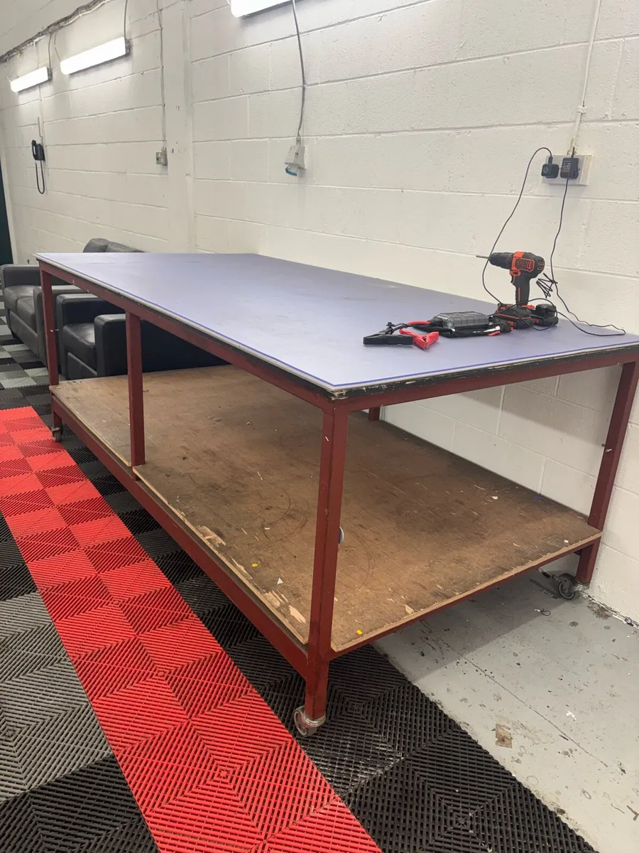 8’ x 4’ Workbench on Castors - Image 2