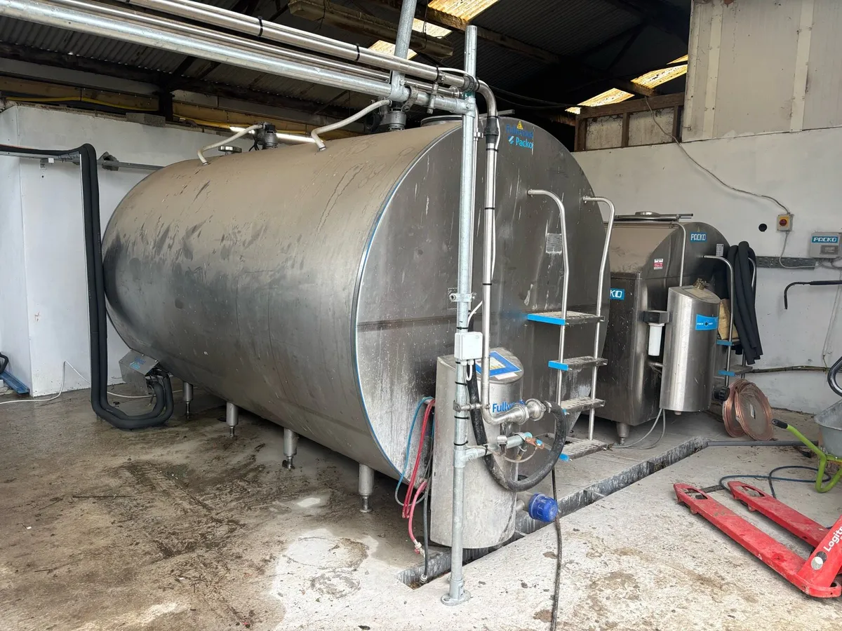 10000 litre packo milk tank with 2 new compressors - Image 2