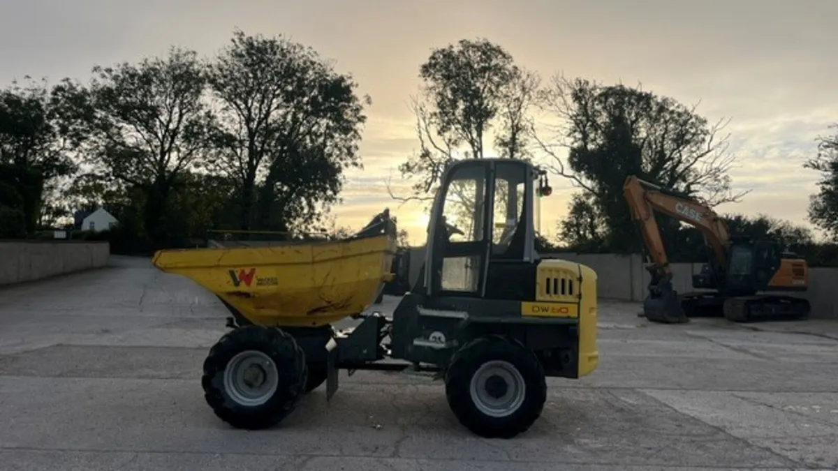 2016 Wacker Neuson DV60 6 Ton Cabbed Swivel Dumper - Image 1