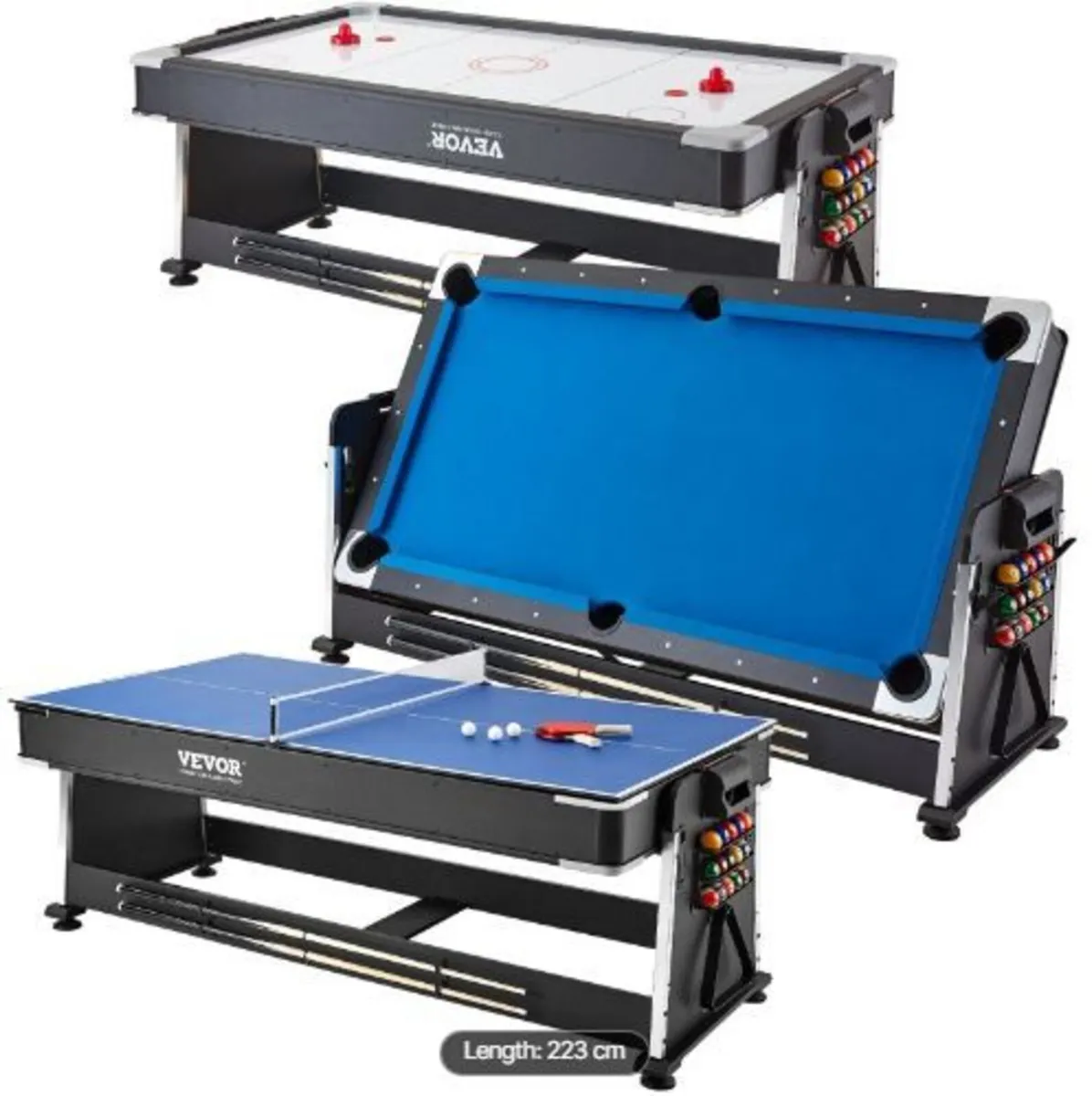 3-in-1 Rotating Swivel Multi Game Table - Image 3