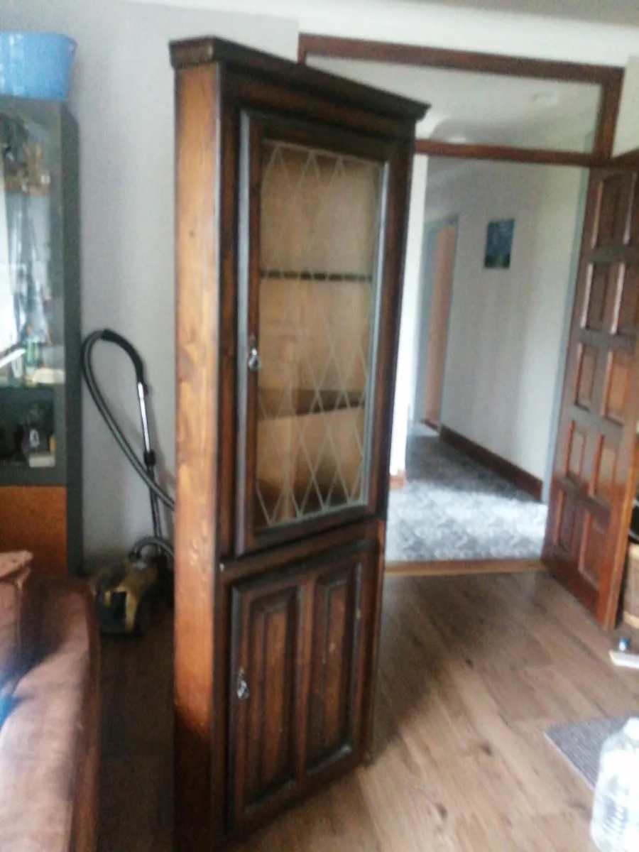 Reproduction Triangle Corner Unit Antique - Image 2