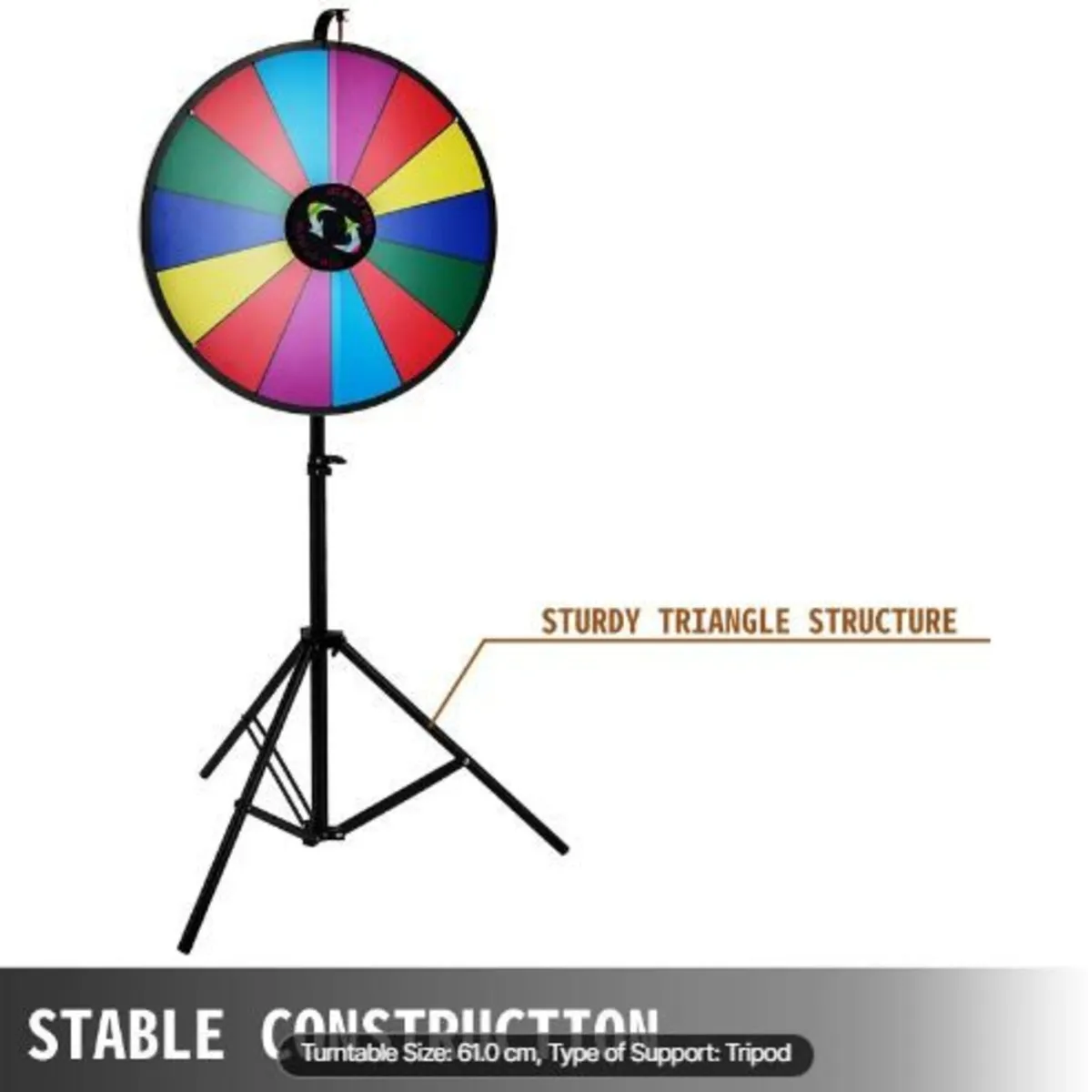 61 cm Color Prize Wheel Tripod Floor Stand - Image 2