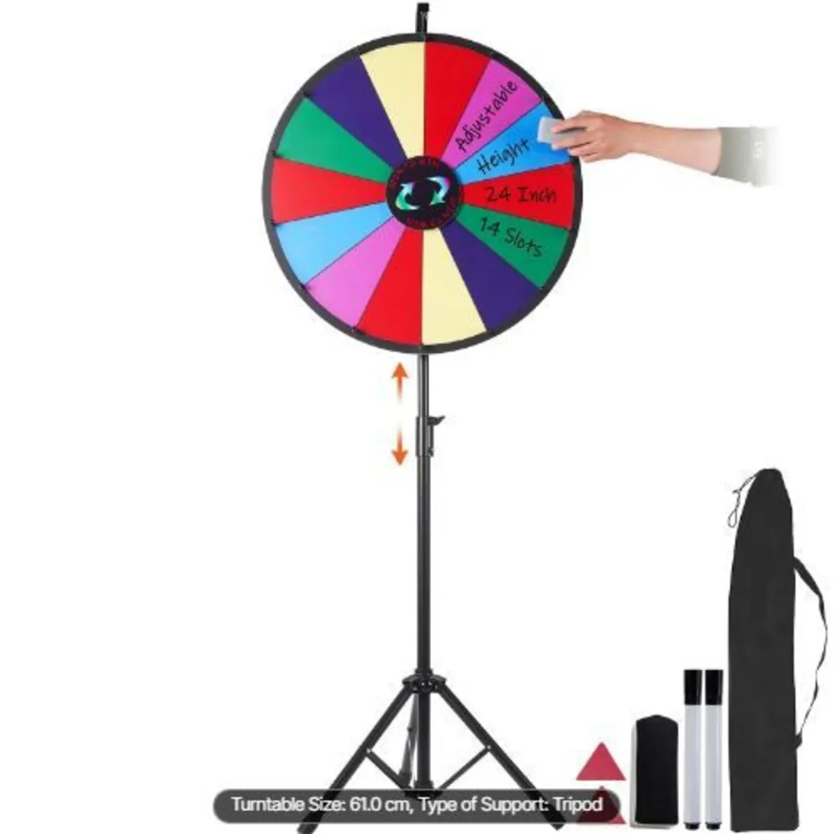 61 cm Color Prize Wheel Tripod Floor Stand - Image 3