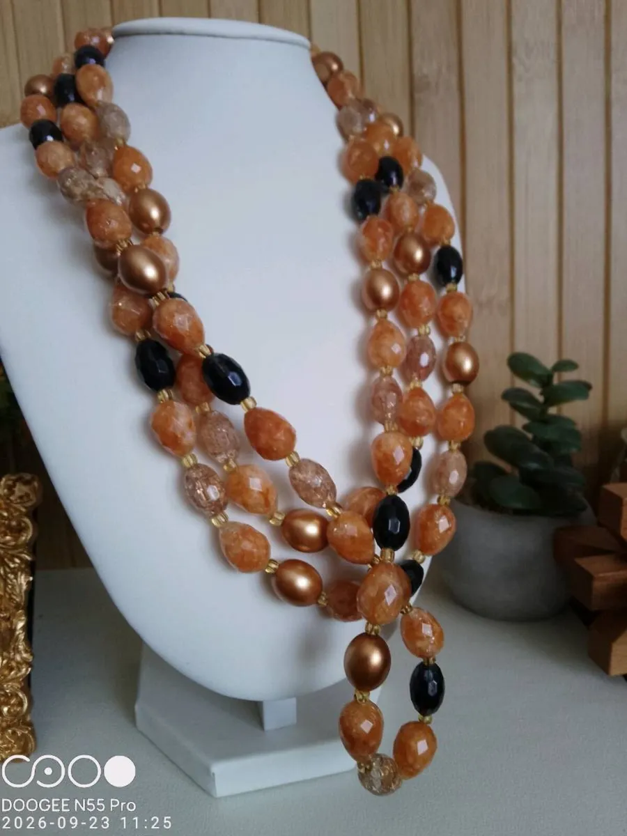 Women's Autumnal Warm Platina Necklace - Image 1