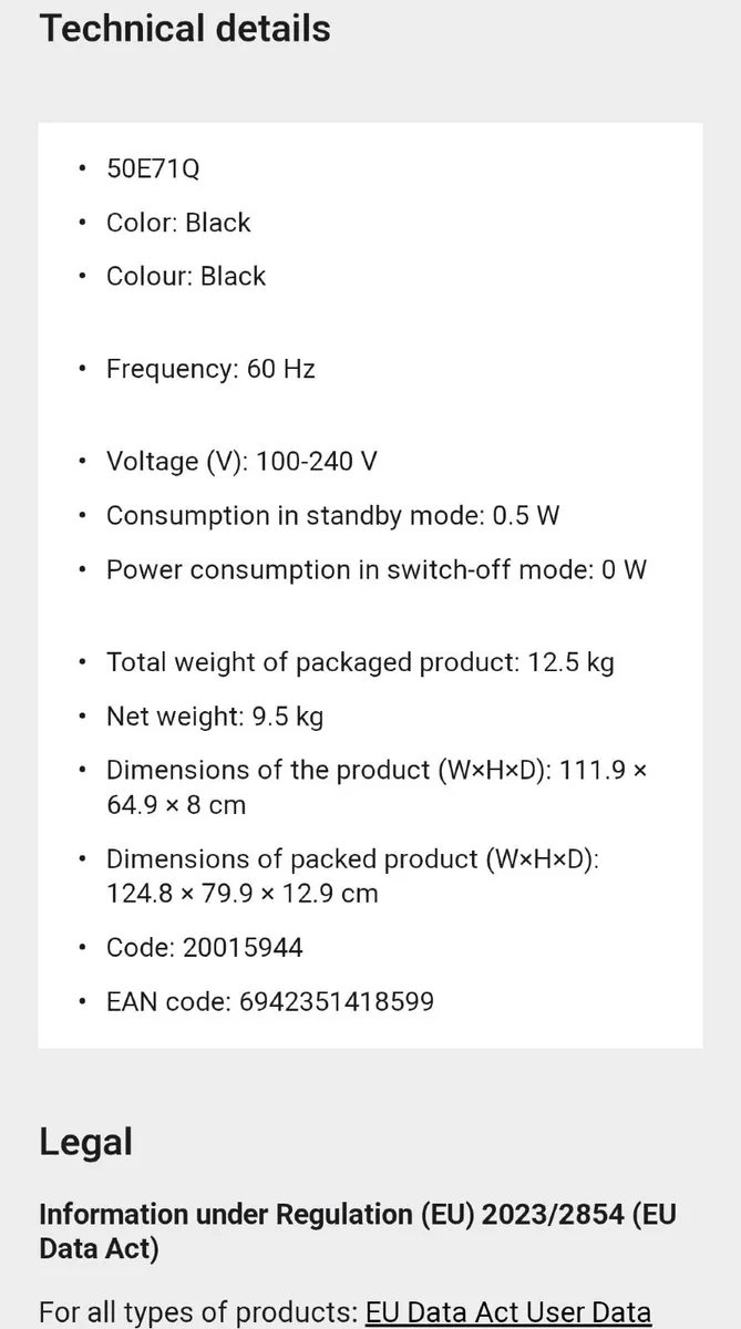 Smart TV 50 " - Image 2