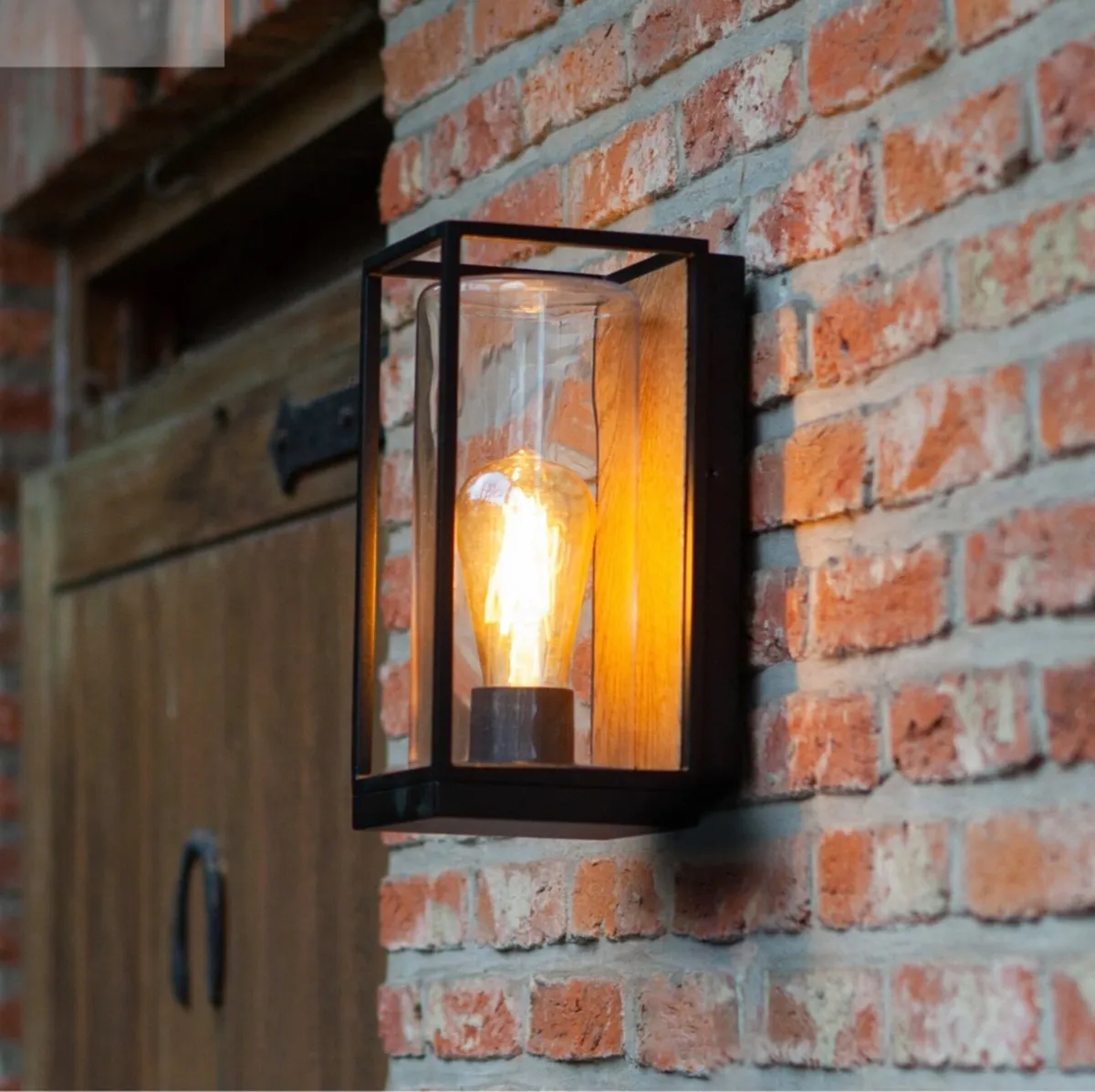 2 Brand new LUTEC FLAIR Black Outdoor Wall Lights - Image 2