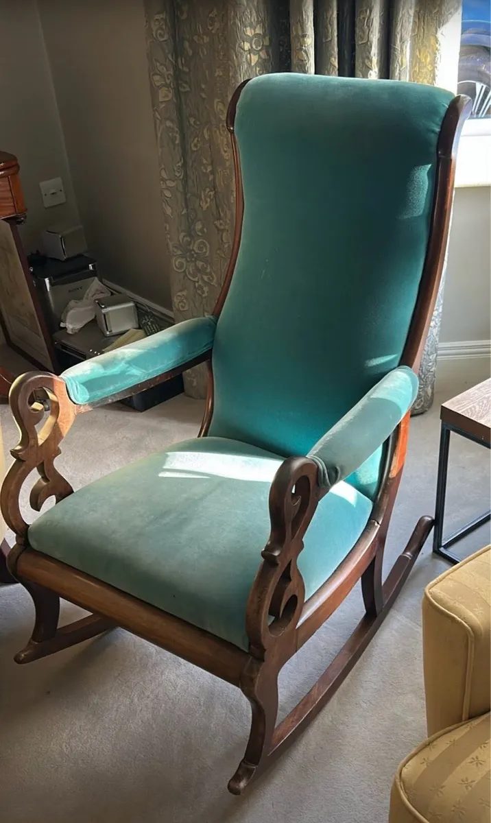 Historic Walnut Rocking Chair
