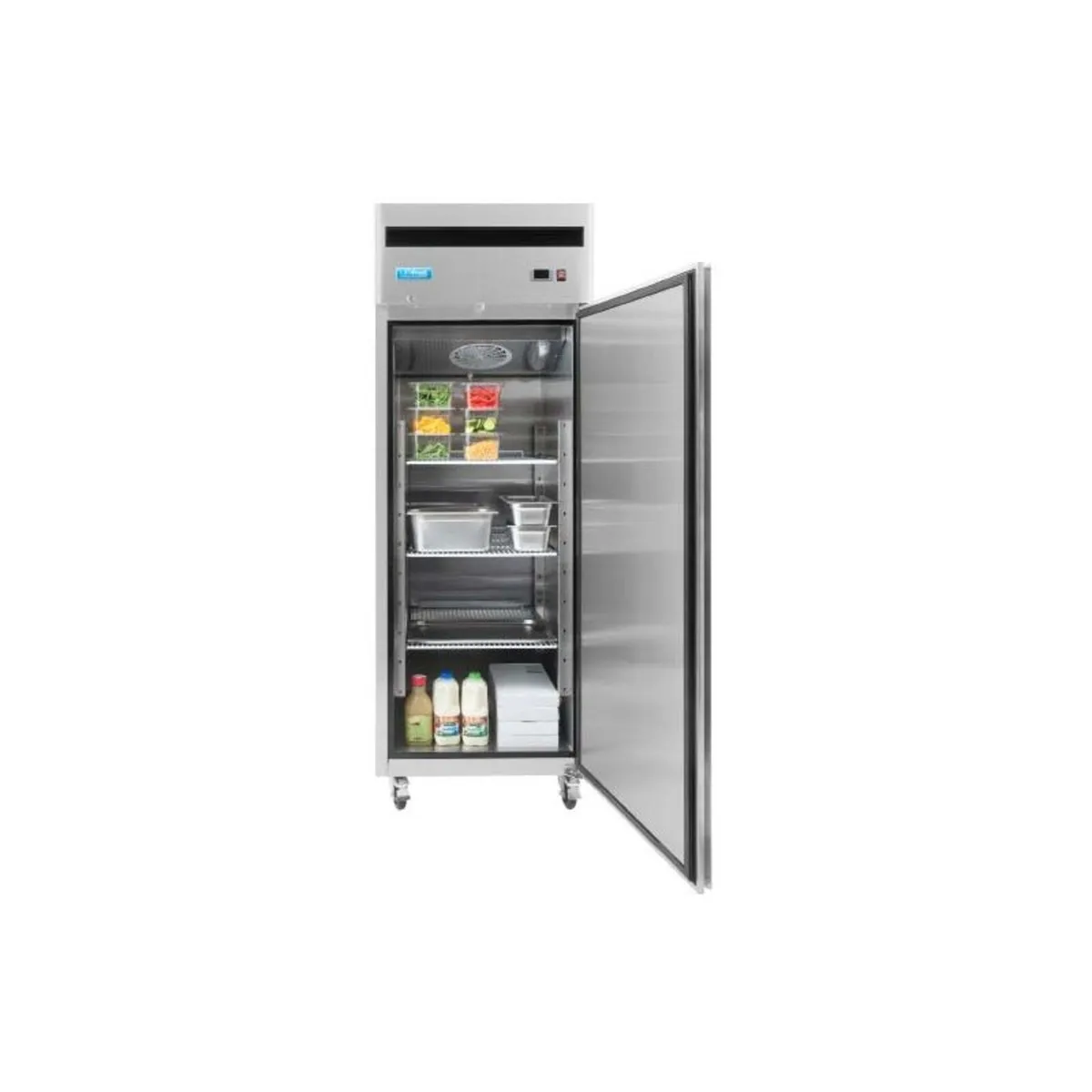 Single Solid Door Fridge - St/St - 670 Ltrs - NEW - Image 1