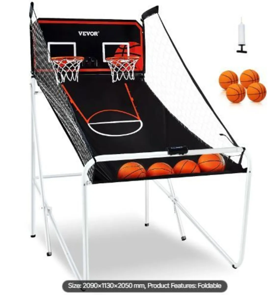 Foldable Basketball Arcade Game, 2 Player - Image 2