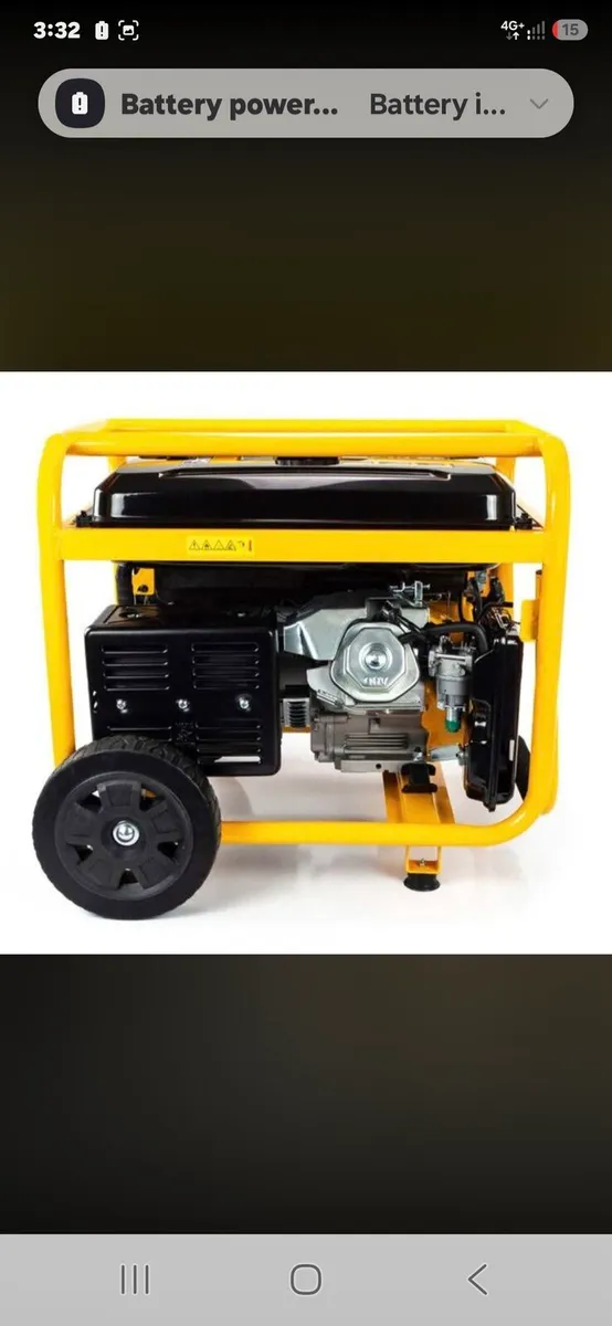 JCB 7.9kW / 9.8kVA Petrol Generator, - Image 2