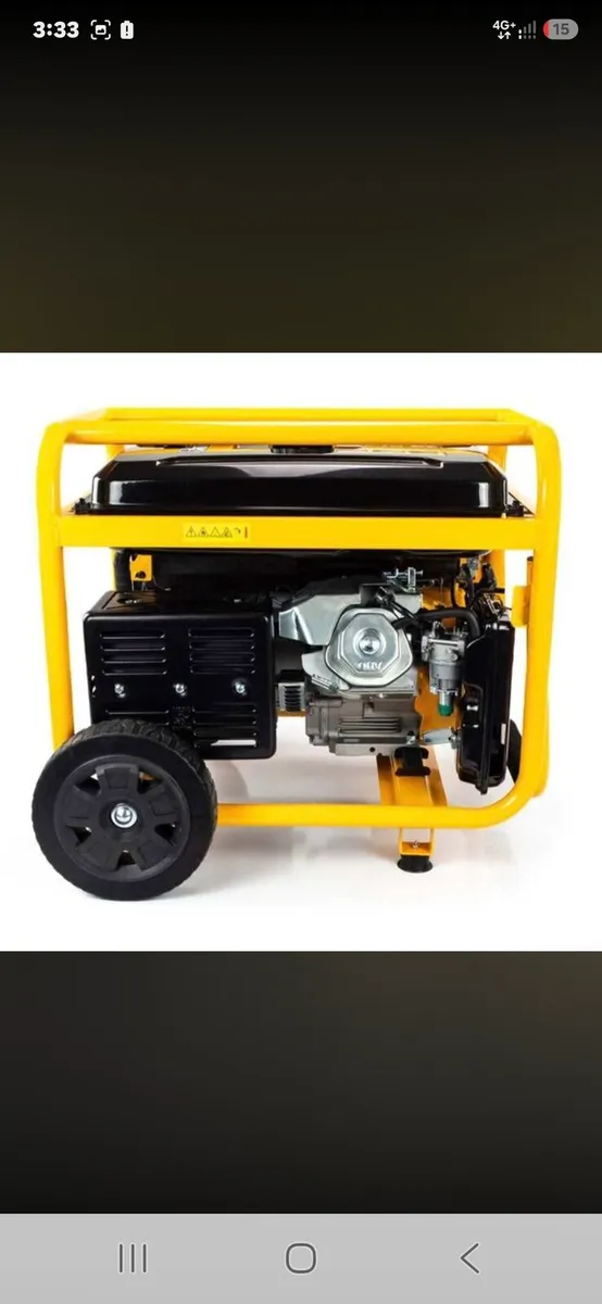 JCB 7.9kW / 9.8kVA Petrol Generator, - Image 4