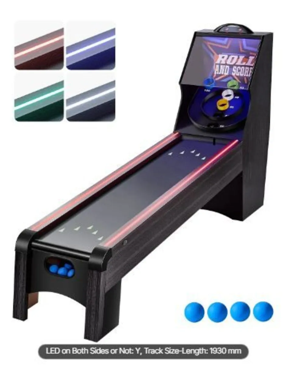 9' Roll and Score Classic Arcade Game Table - Image 3